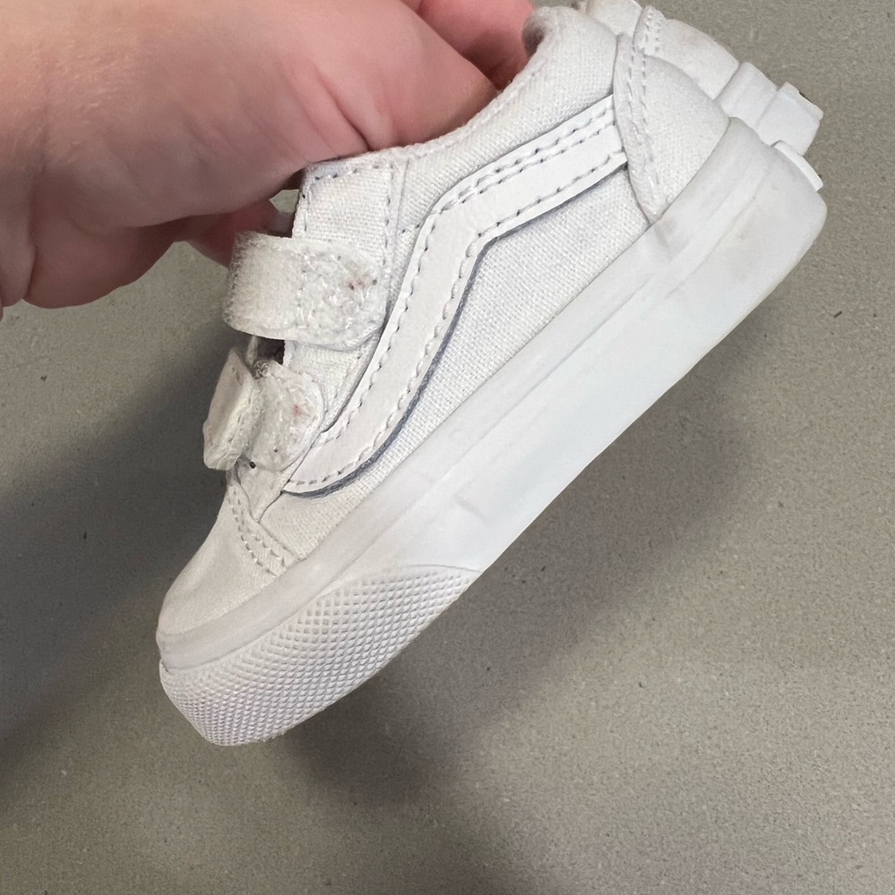 Toddler White Vans